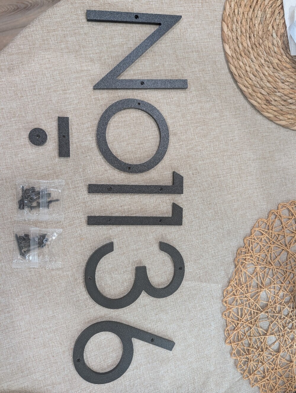 Modern Black House Numbers - 3116